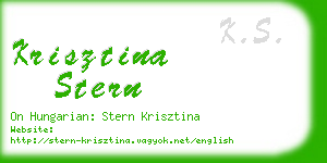 krisztina stern business card